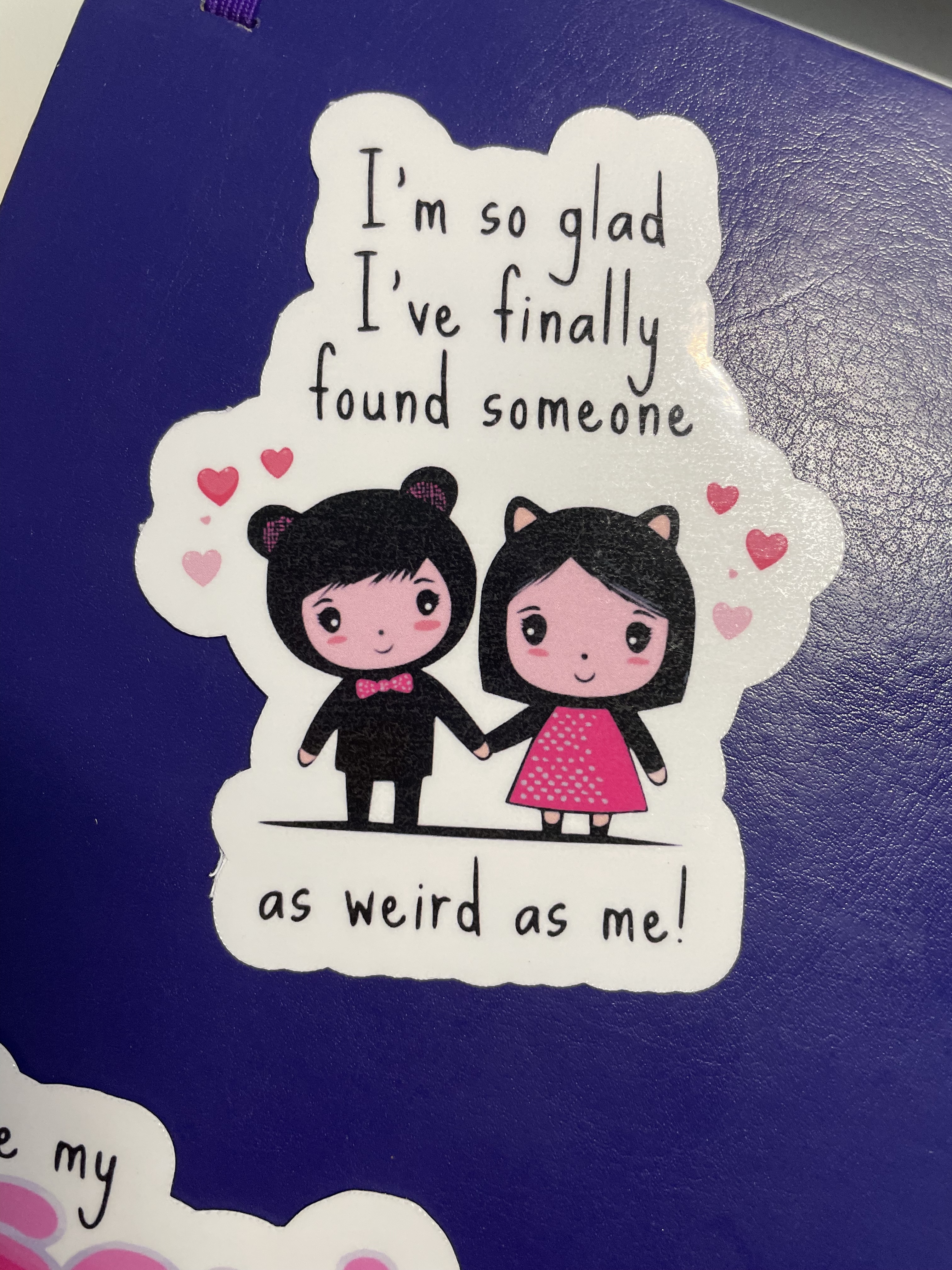 Cute romance themed stickers - Available as a set or separately - Set 1