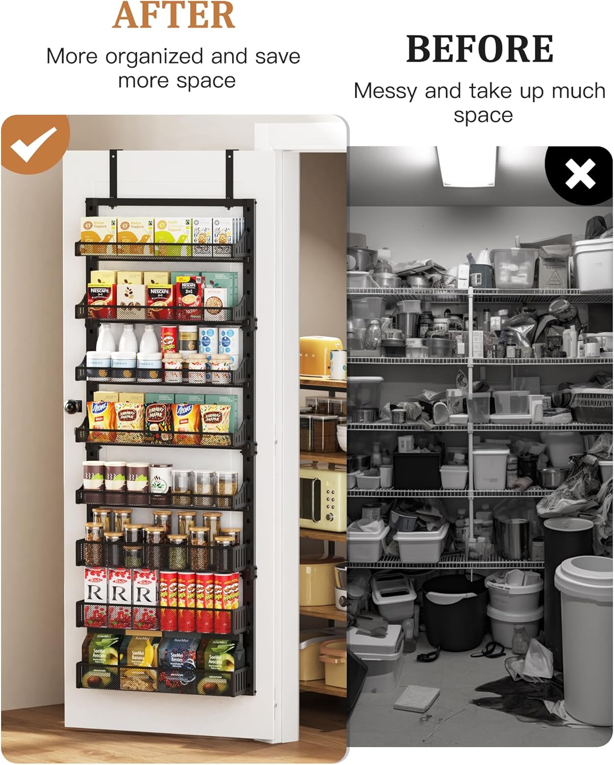 Kitchen Wall Storage Rack Set