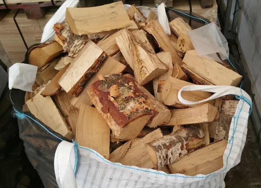 Beržo malkos didmaišyje