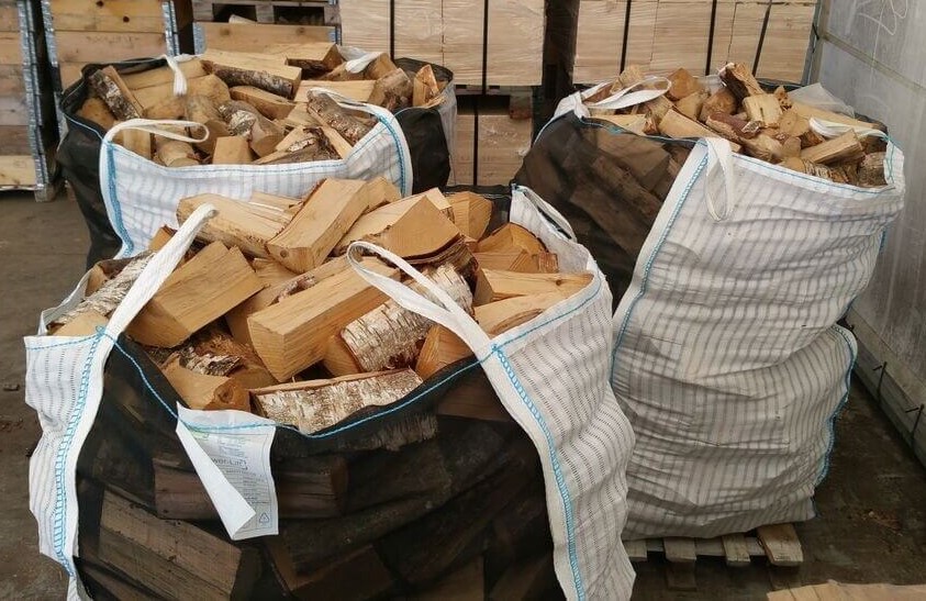 Beržo malkos didmaišyje