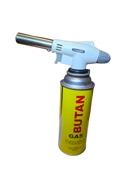 Butano dujų degiklis su dujomis