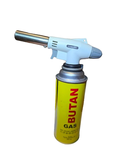 Butano dujų degiklis su dujomis