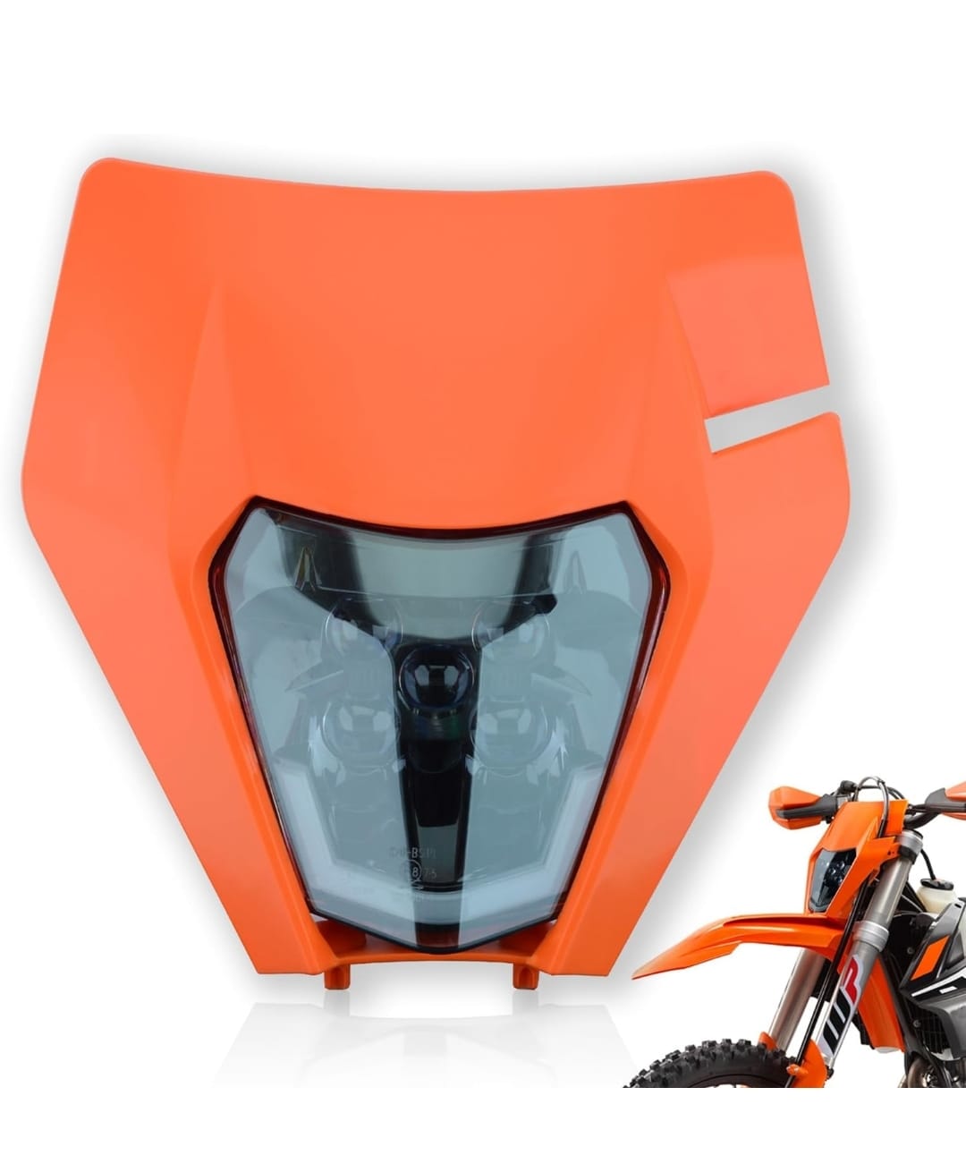 Faro Led ensamblado con mascarilla Naranja