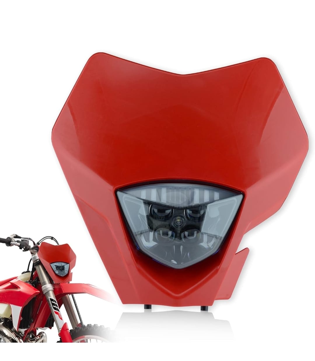 Faro Led ensamblado con mascarilla Roja