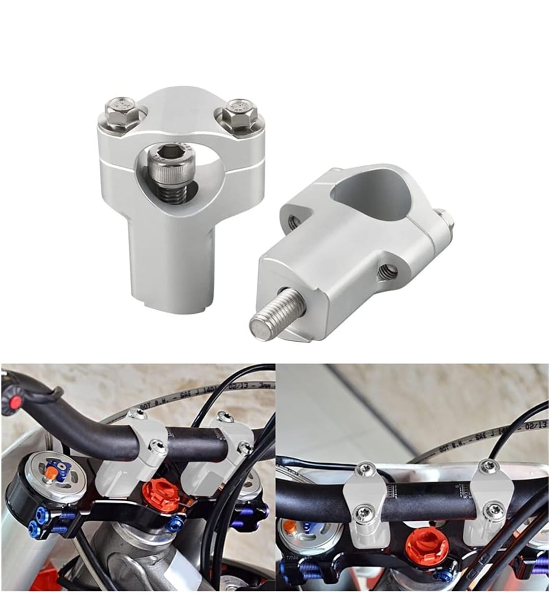 Elevadores de volante Plateado