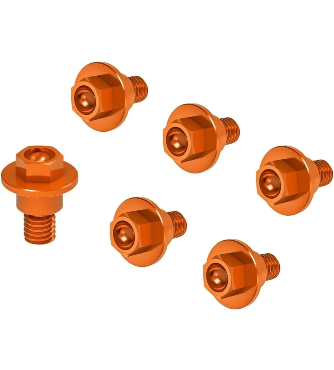 Tornillos de canilleras naranja