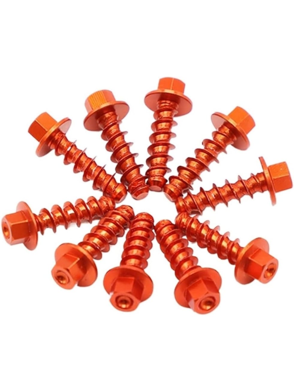 Tornillos de tapas de tanque naranja