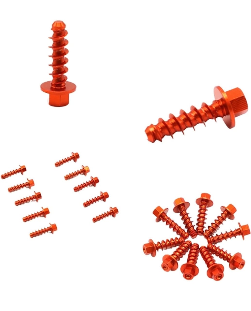 Tornillos de tapas de tanque naranja