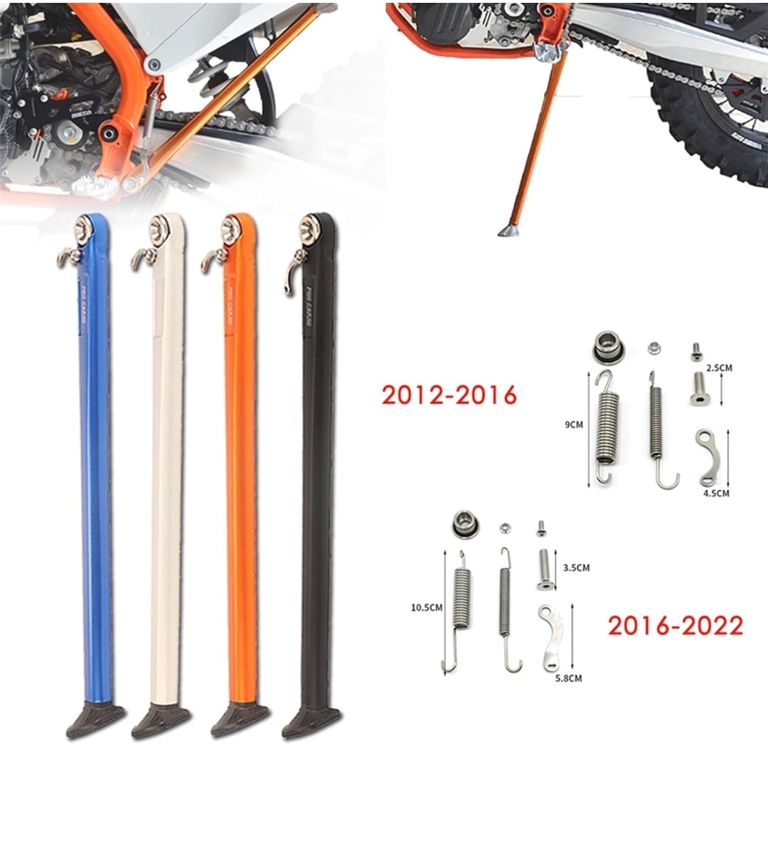 Soporte lateral mas kit de resorte 2008-2015