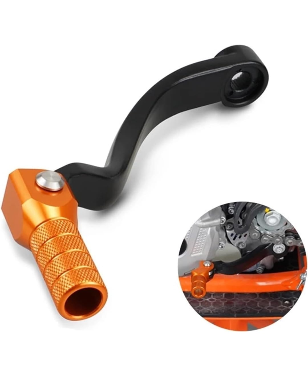 Palanca de cambios naranja