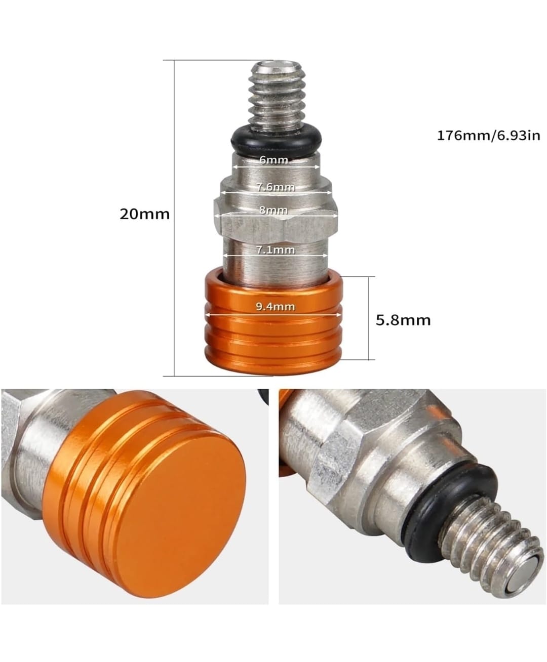 Válvulas purgadores de aire suspensión naranja