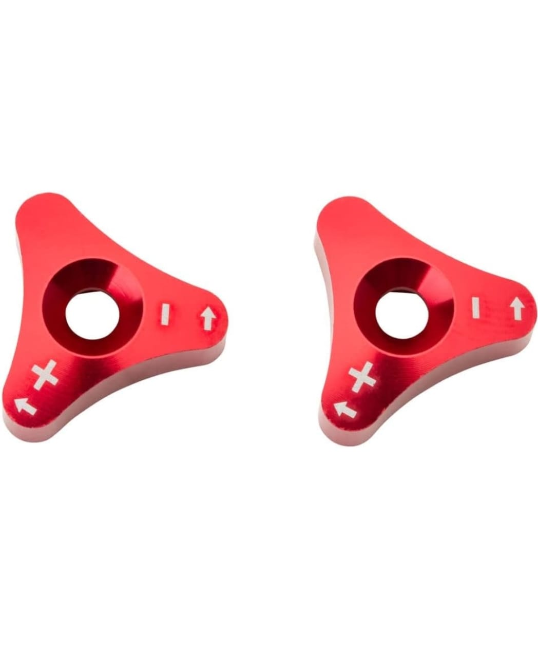 Perillas regulación de suspensión rojo