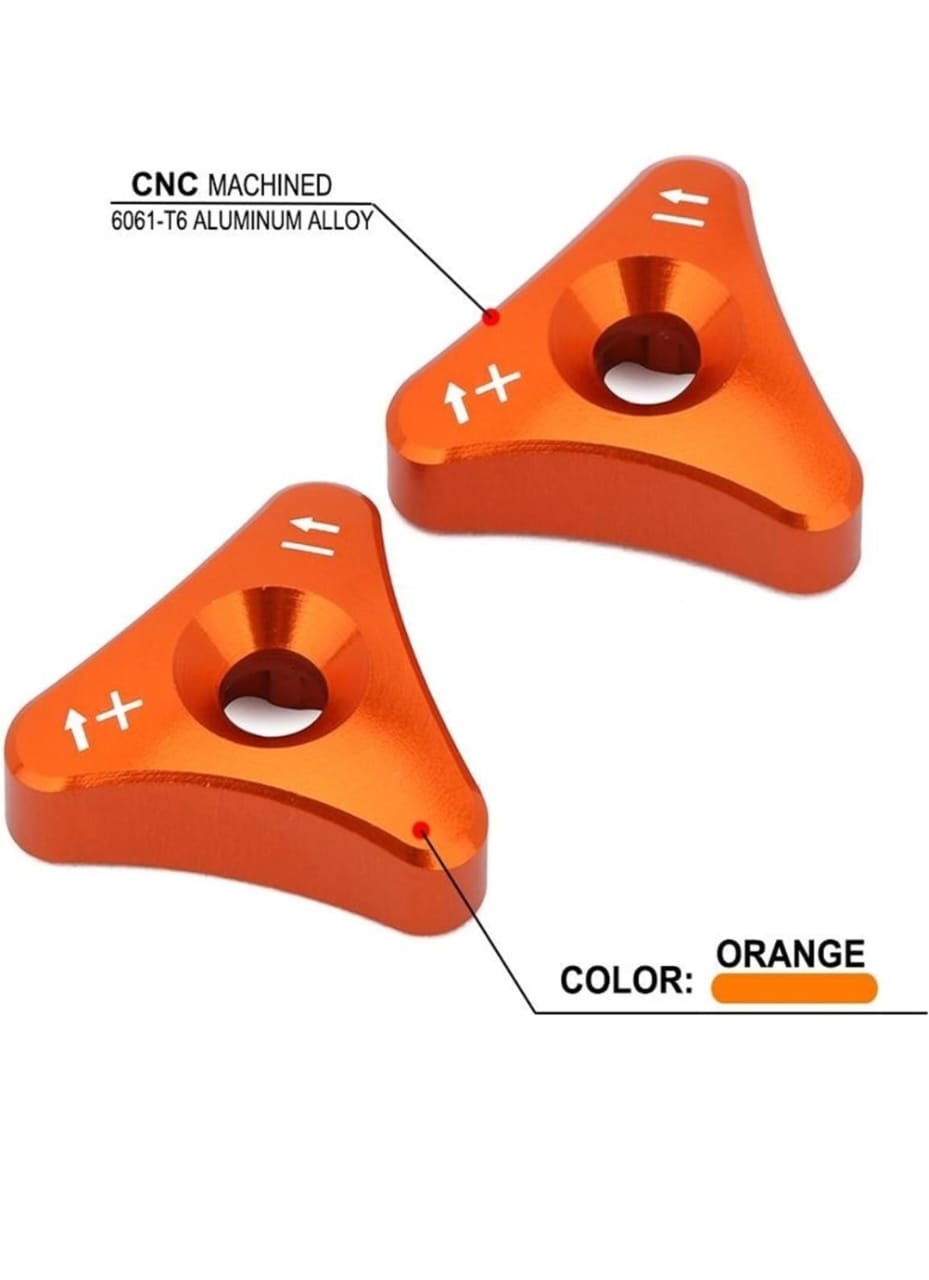 Perillas regulación suspensión naranja