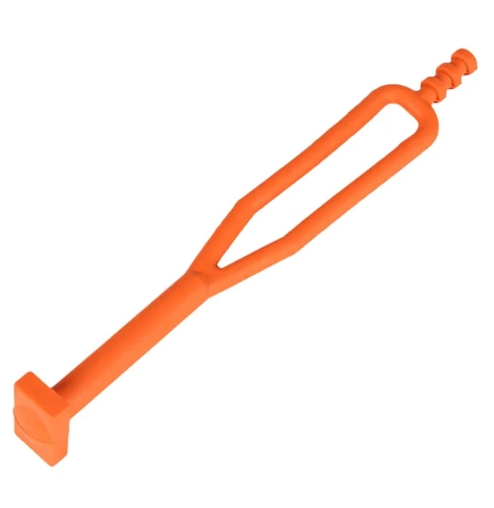 Caucho soporte de apoyo lateral naranja