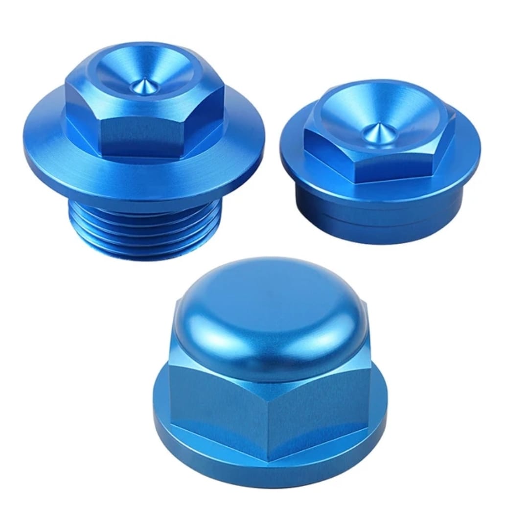 Juego de Tuerca de bloqueo de eje azules