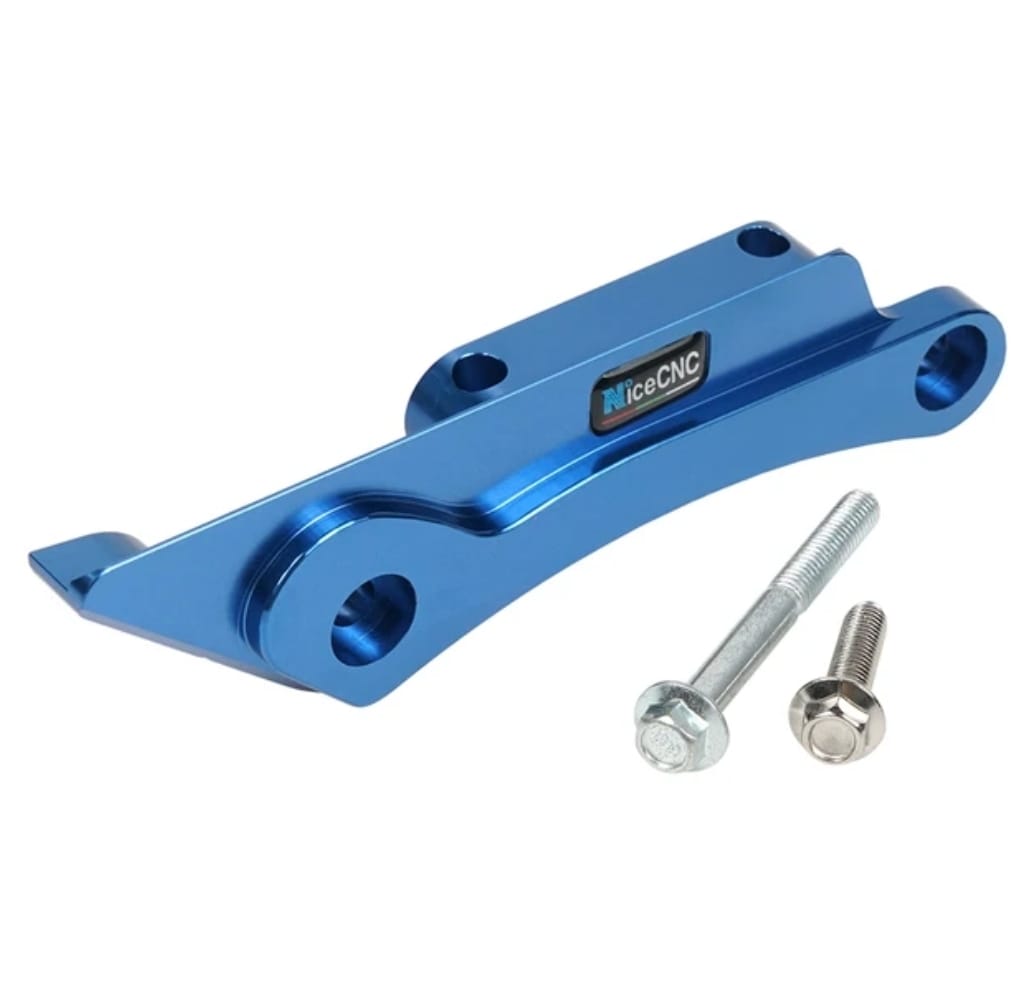 Protector de guía de cadena azul