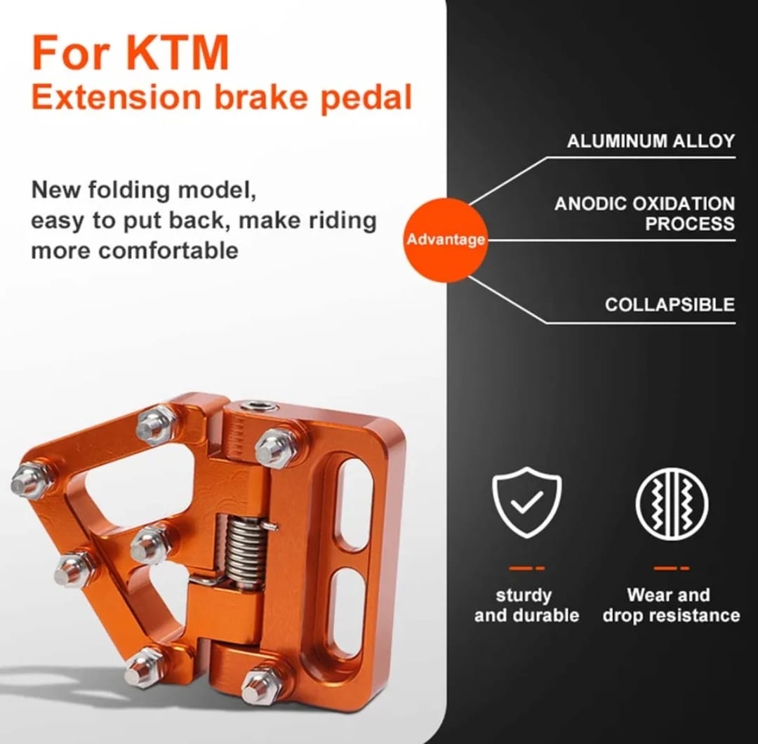 Punta pedal de freno plegable negro 2015