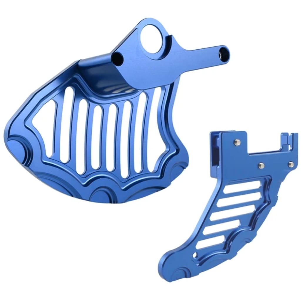 Protector disco de frenos aluminio azul