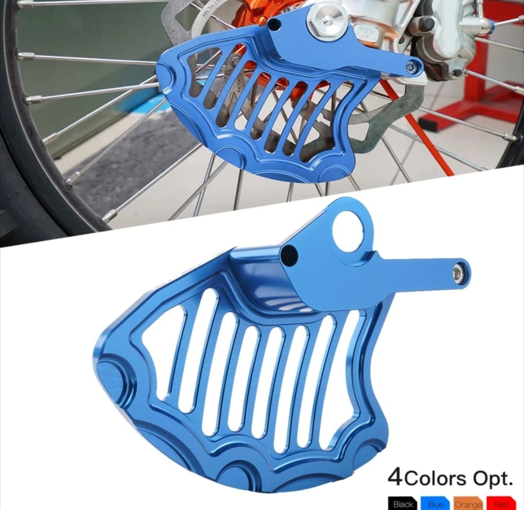 Protector disco de frenos aluminio azul