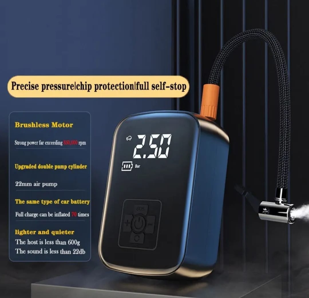 Compresor de aire eléctrico bomba de inflado de neumáticos para motocicleta bicicleta