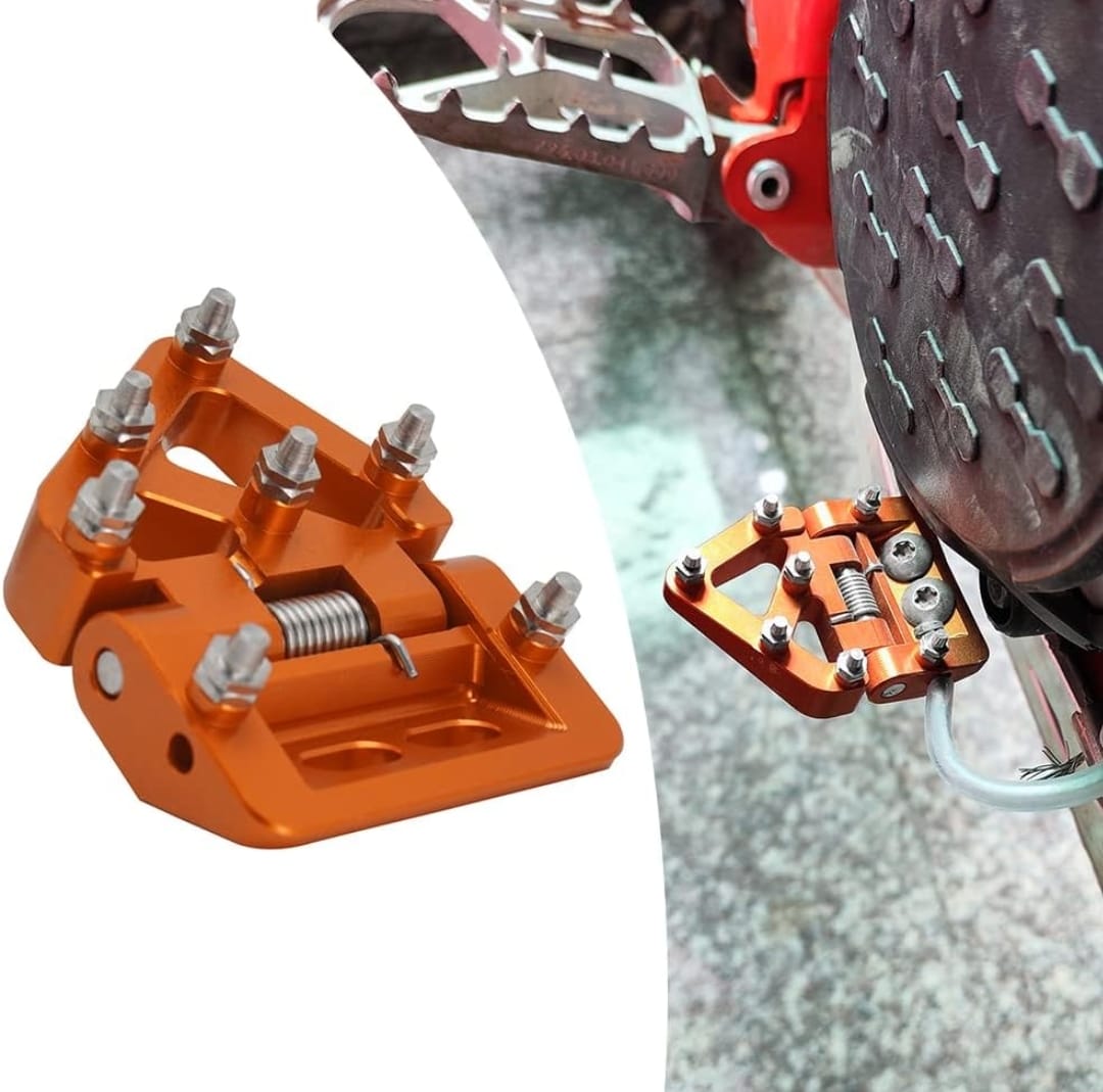 Punta de pedal de freno plegable naranja