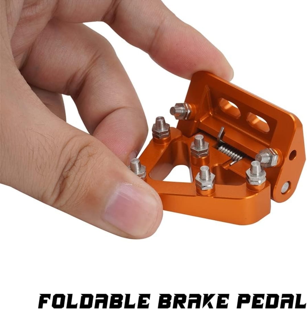 Punta de pedal de freno plegable naranja
