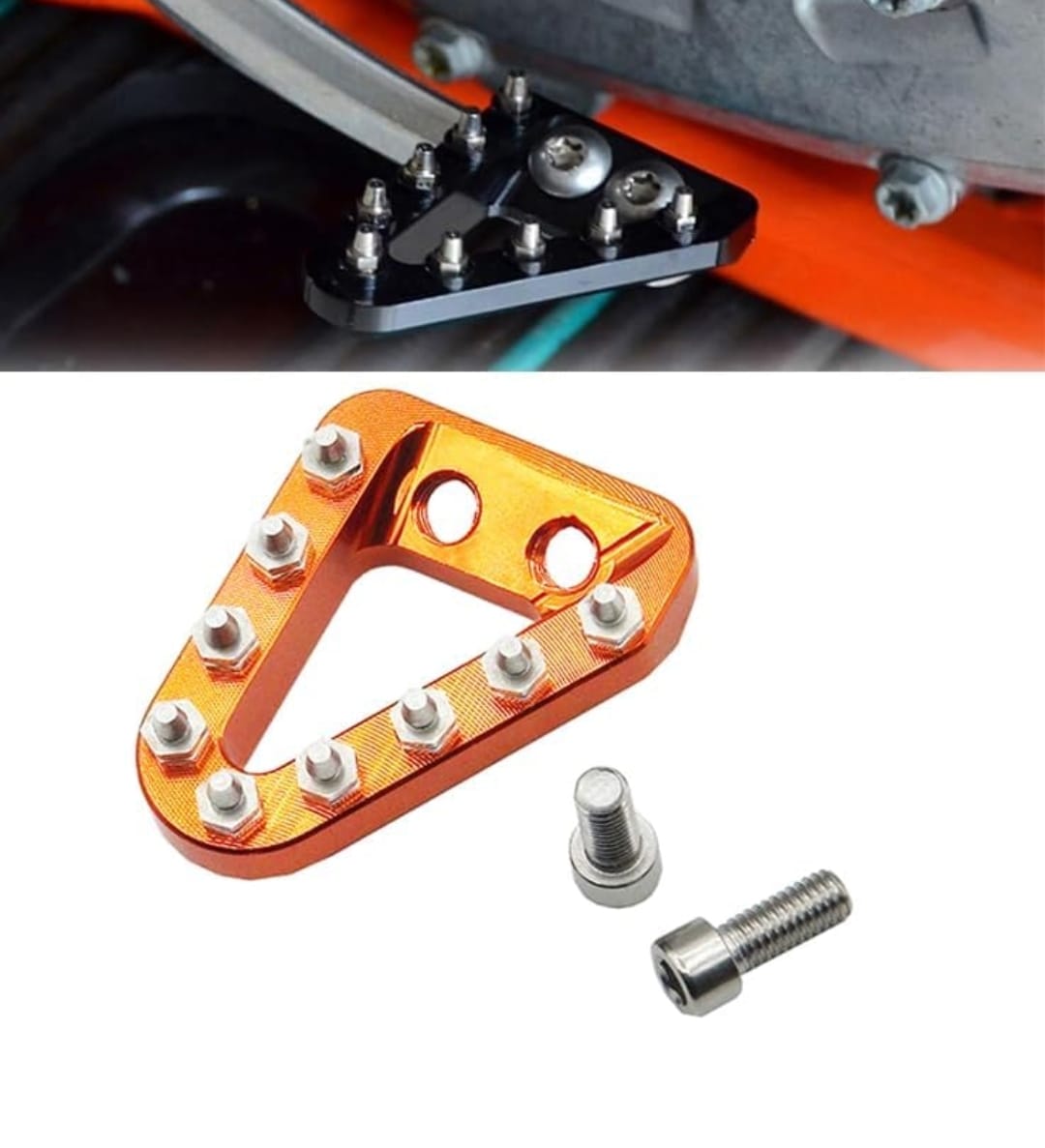 Punta de pedal de freno naranja