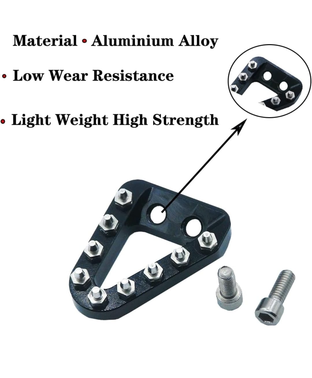 Punta pedal de freno negro