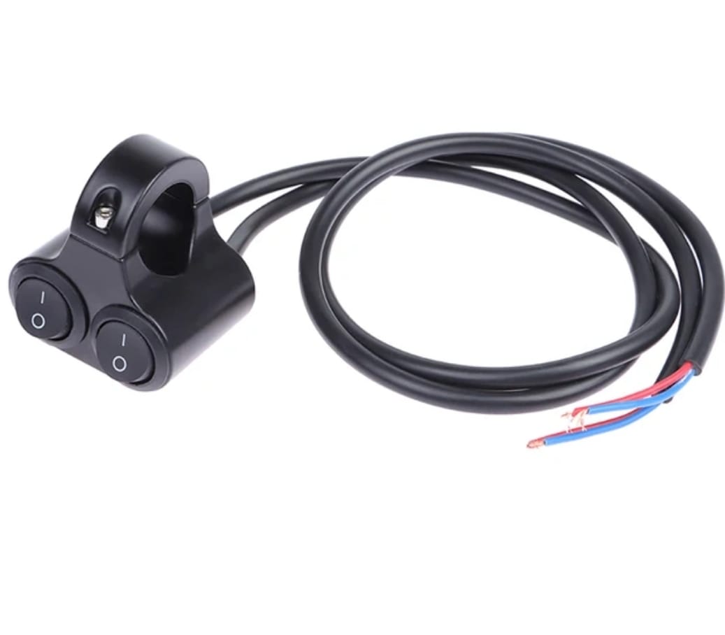 Doble Interruptor de Control de manillar de motocicleta de aleación de aluminio