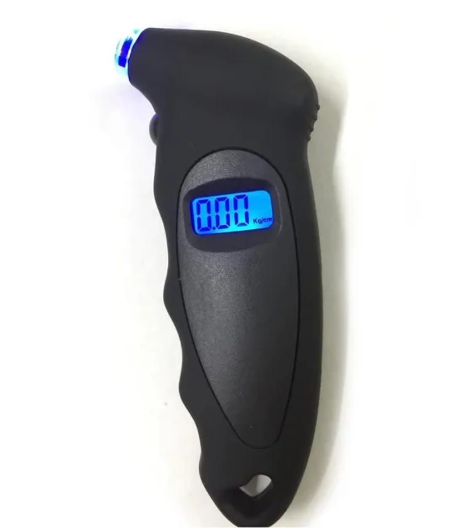 Manómetro digital medidor de presion de aire negro 