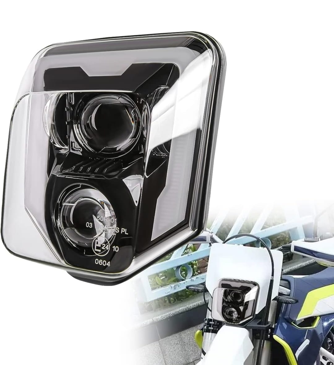 Faro Led Husqvarna alto brillo