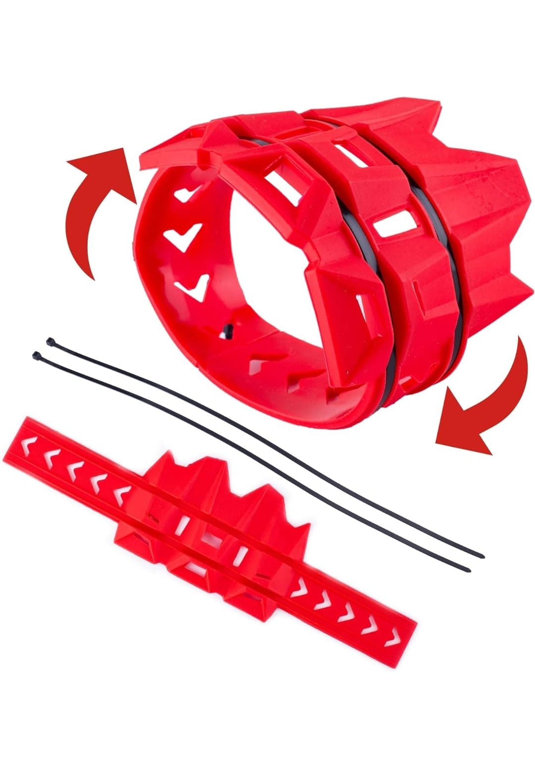 Protector Universal para silenciador ROJO