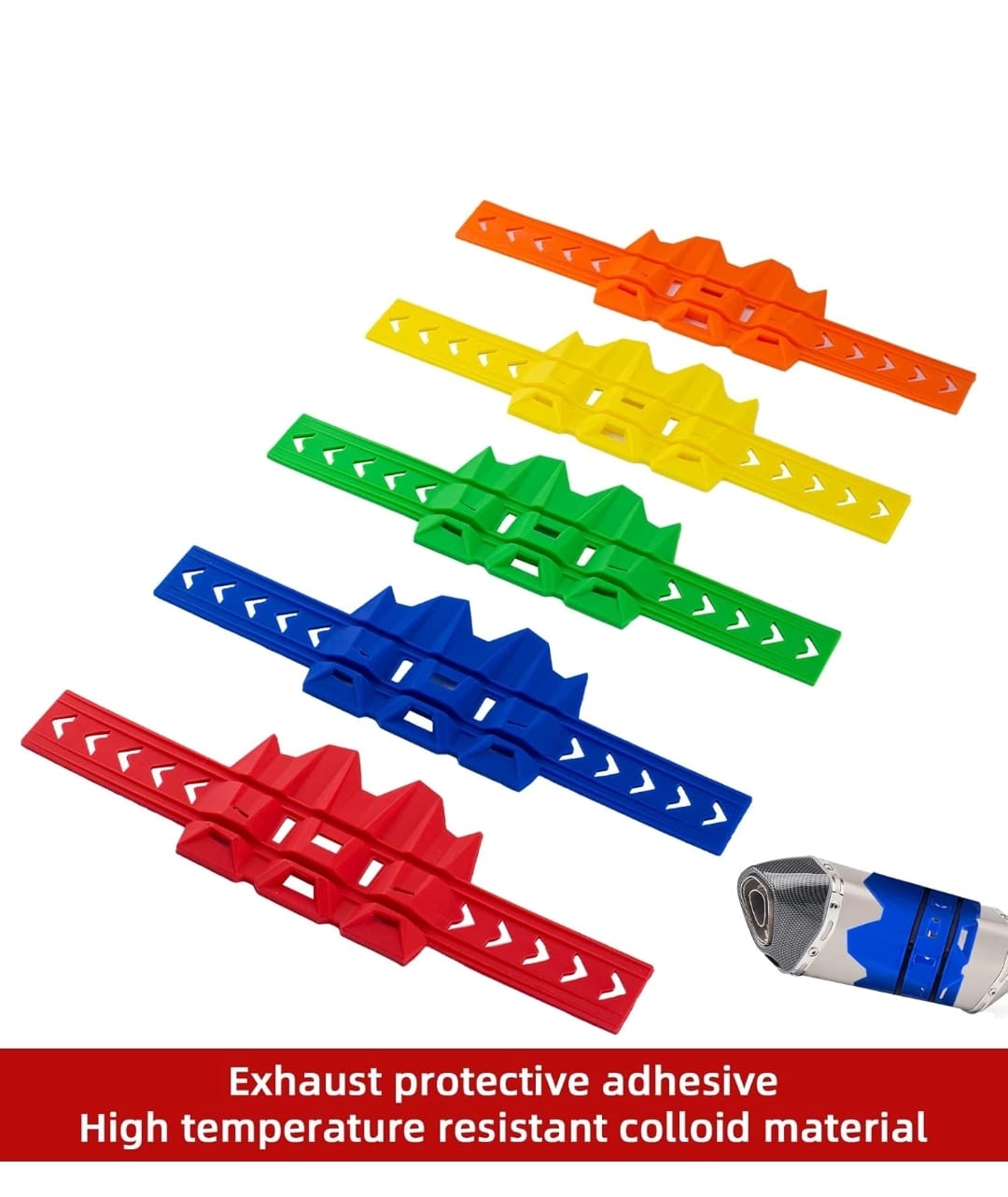 Protector Universal para silenciador ROJO