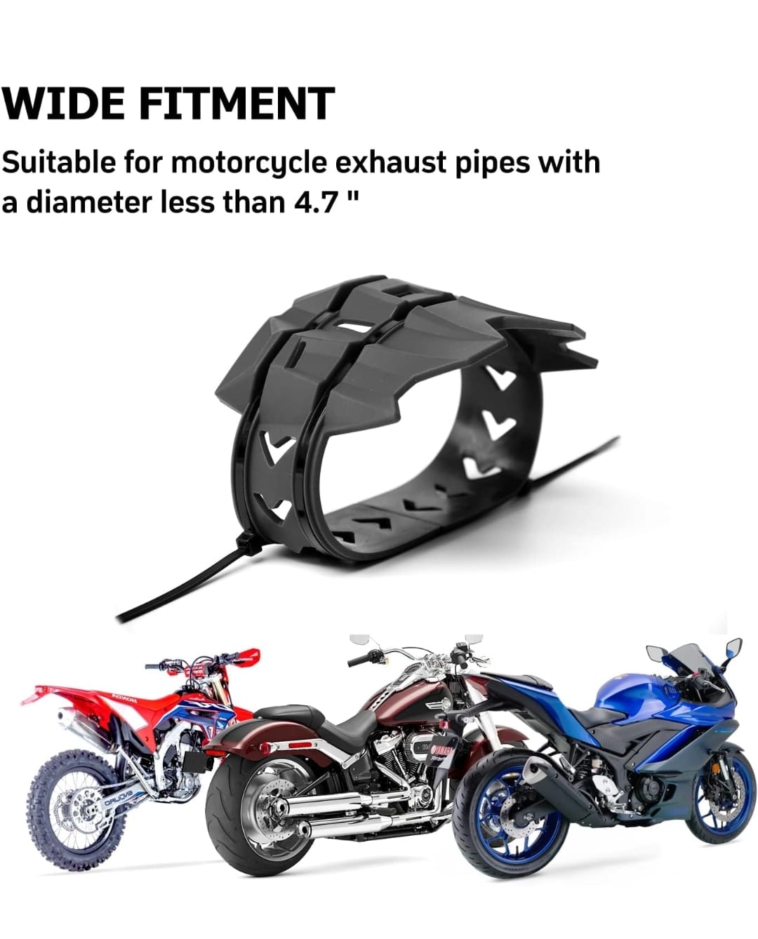 Protector Universal para silenciador NEGRO