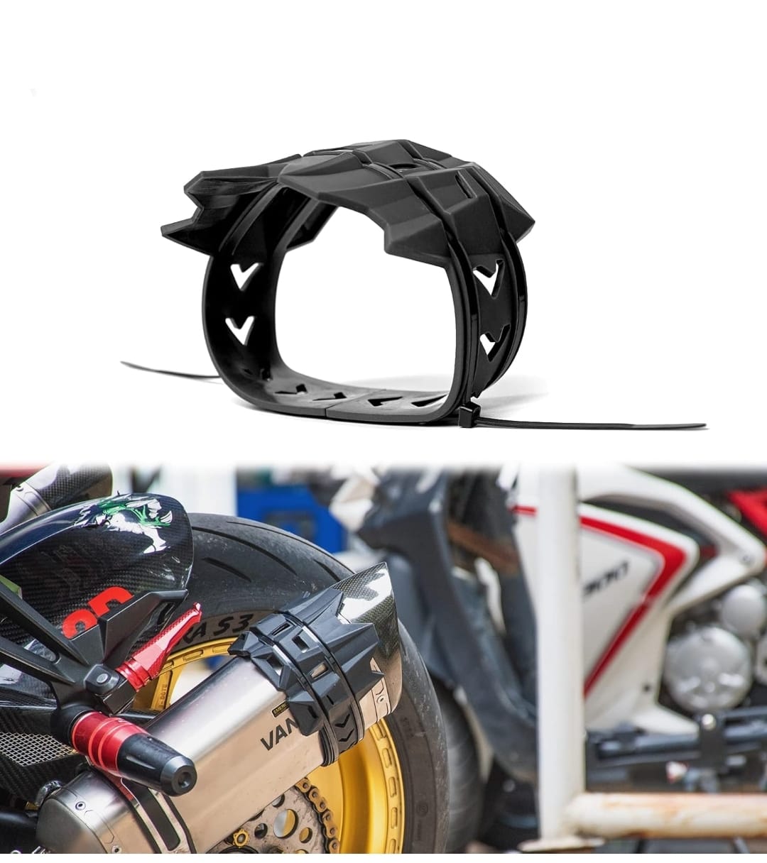 Protector Universal para silenciador NEGRO