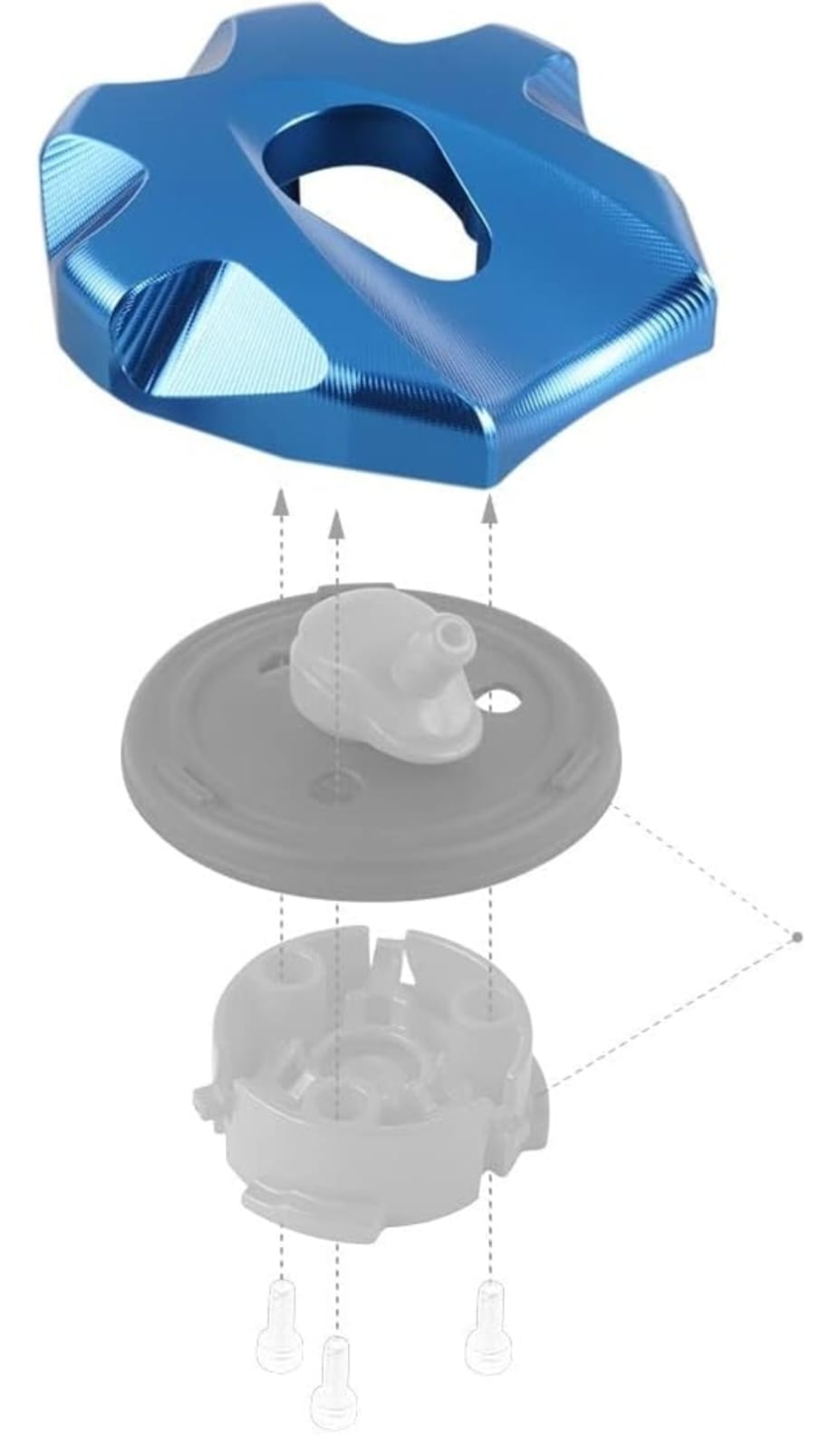 Tapa tanque de combustible AZUL