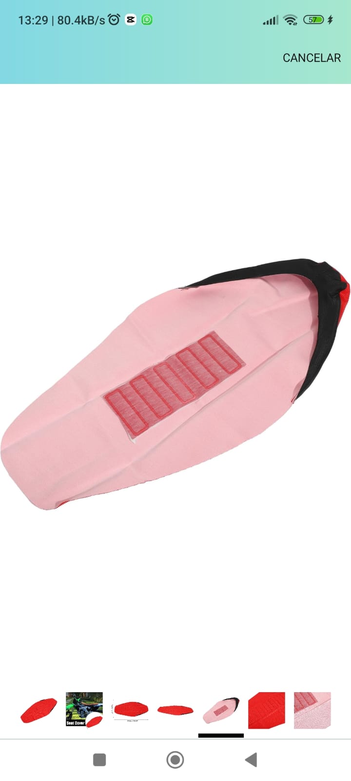 Forro Asiento Antideslizante Rojo