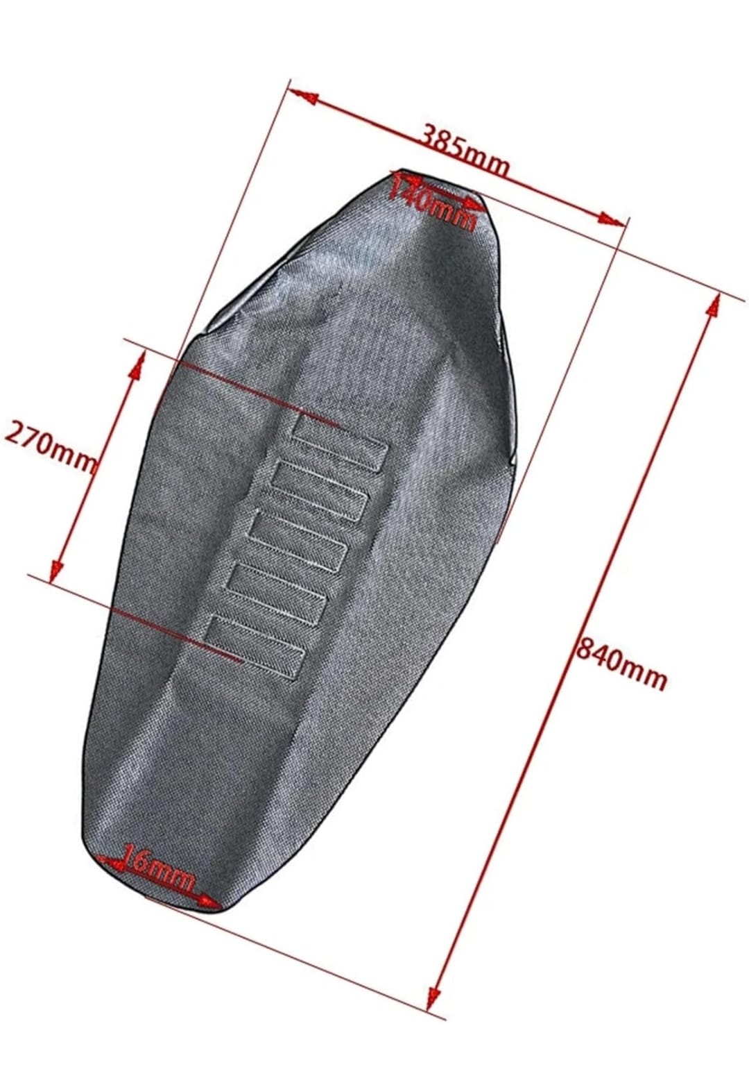 Forro Asiento Antideslizante Rojo