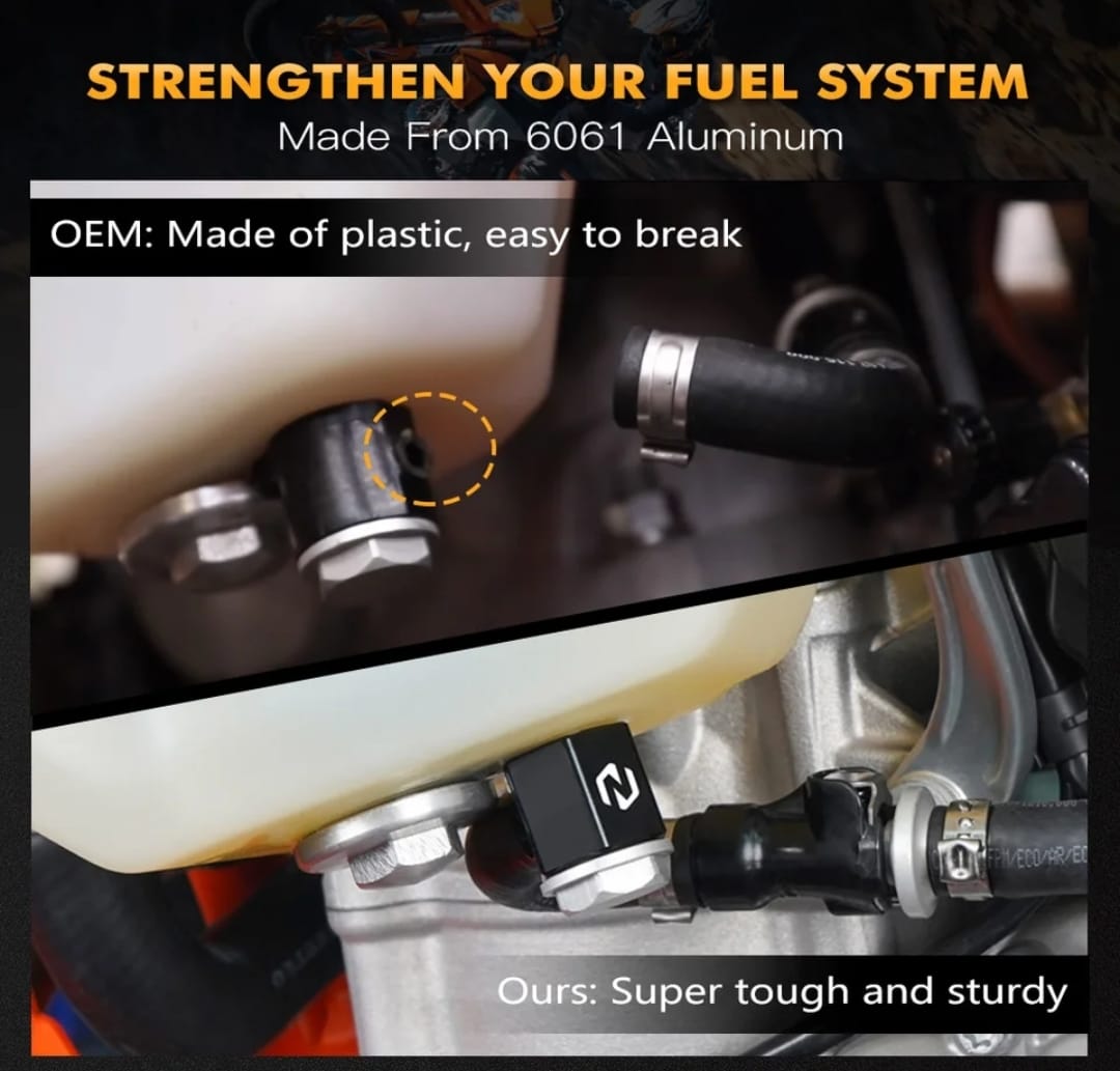 Conector de tanque de combustible Azul