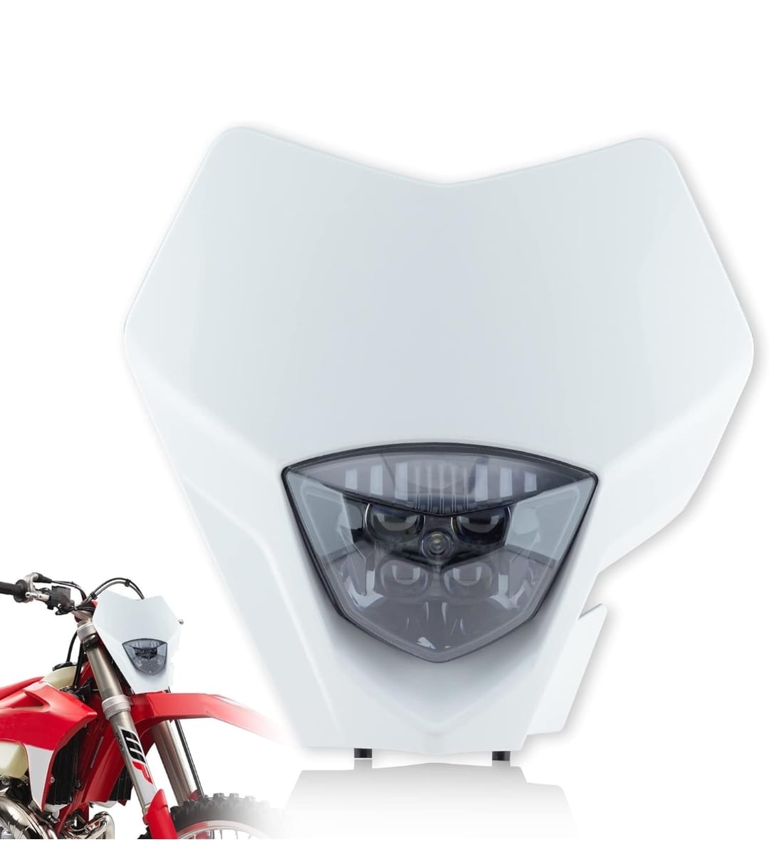 Faro Led ensamblado con mascarilla blanca