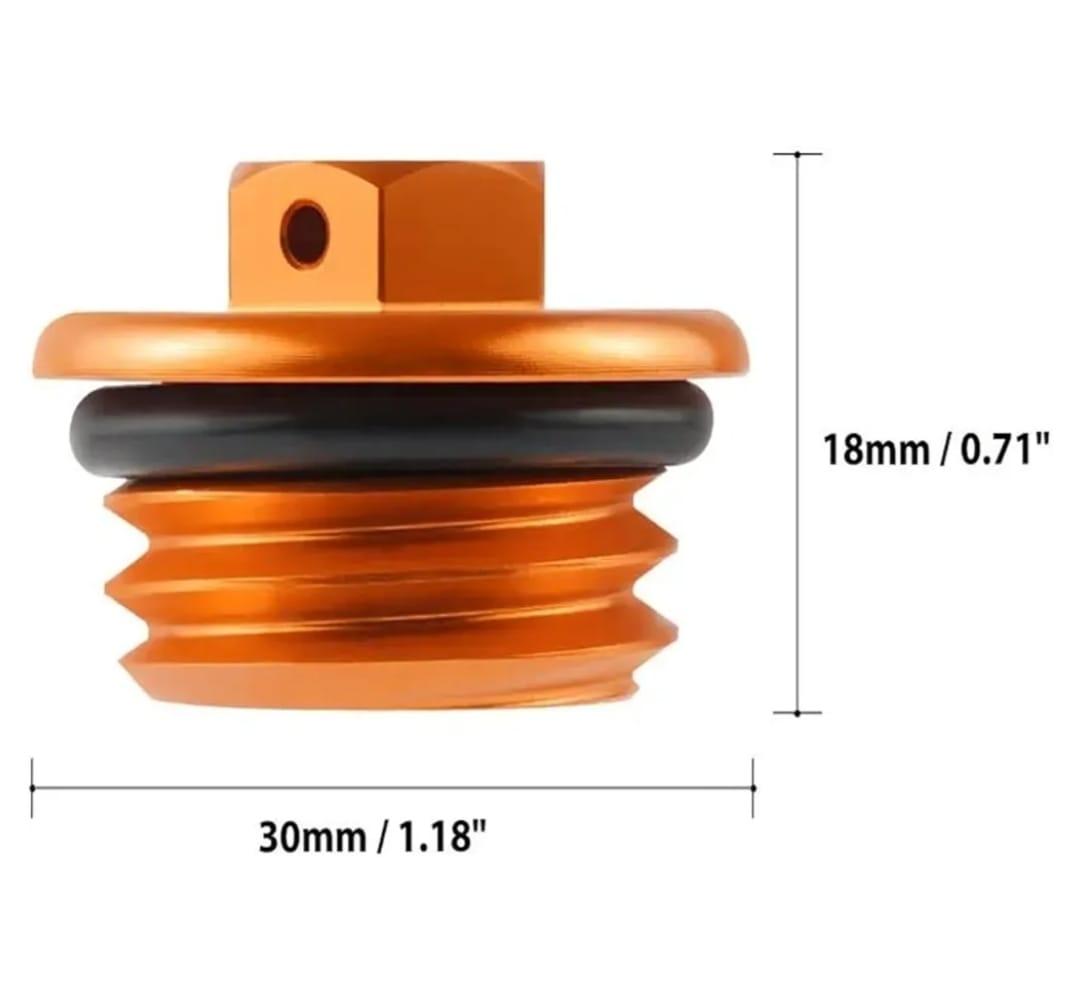 Tapon llenado de aceite de motor Naranja