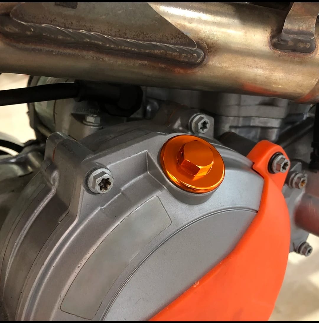 Tapon llenado de aceite de motor Azul