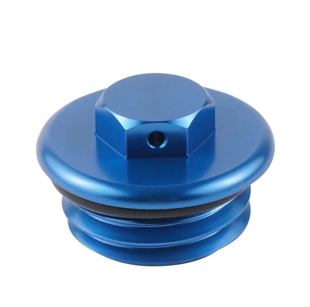 Tapon llenado de aceite de motor Azul