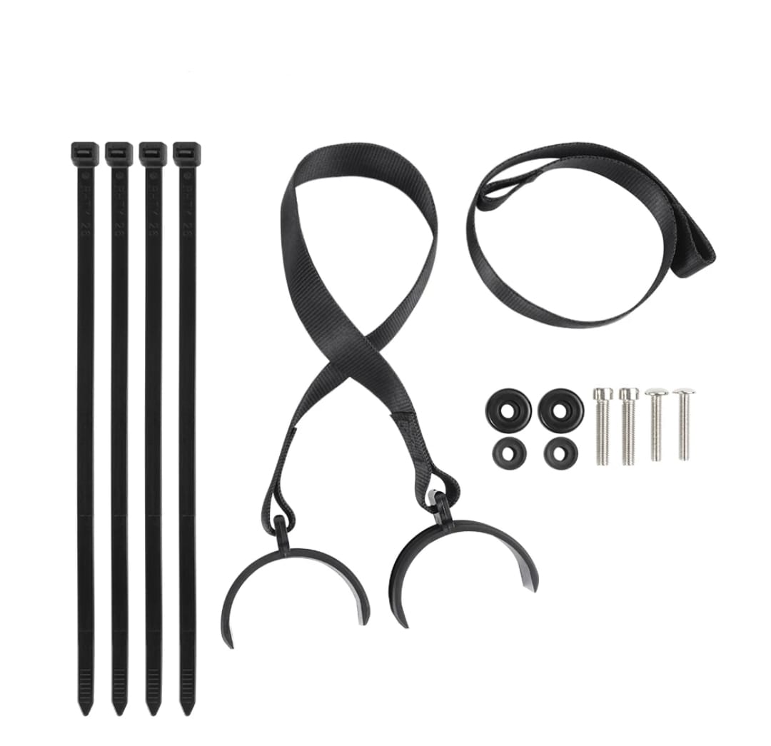 Correa de rescate delantero y posterior Negro