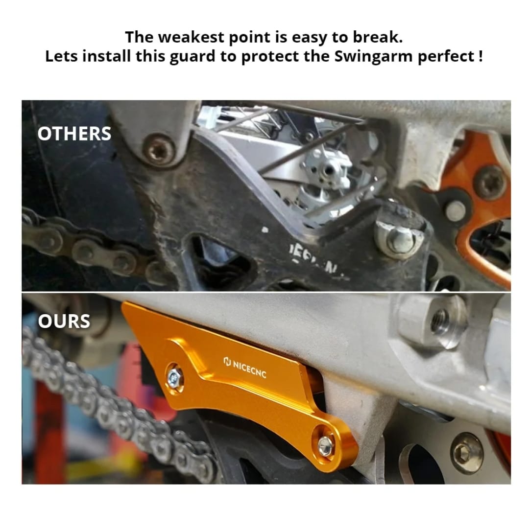 Protector de guía de cadena negro