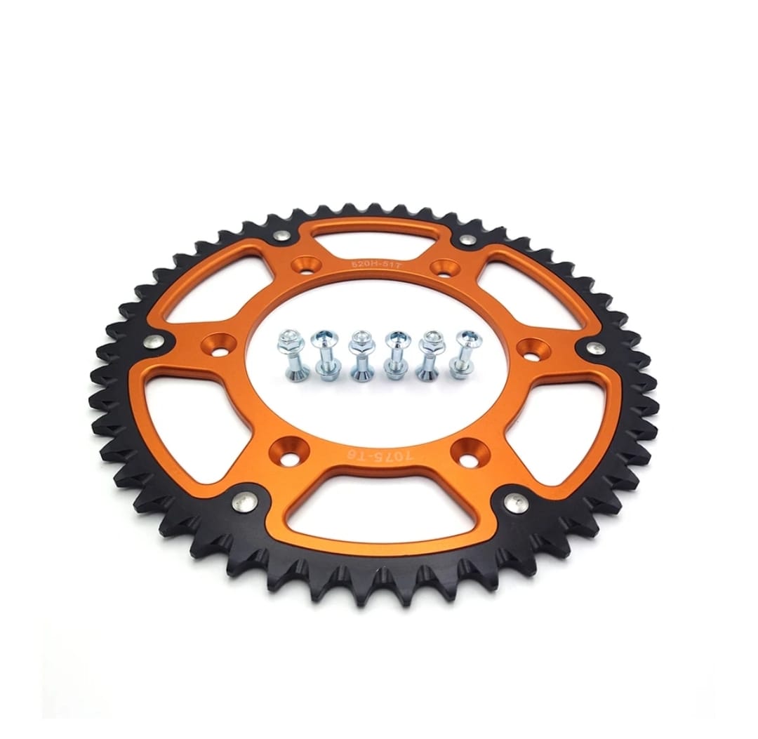 Catalina de aluminio con filo de acero de 51 dientes