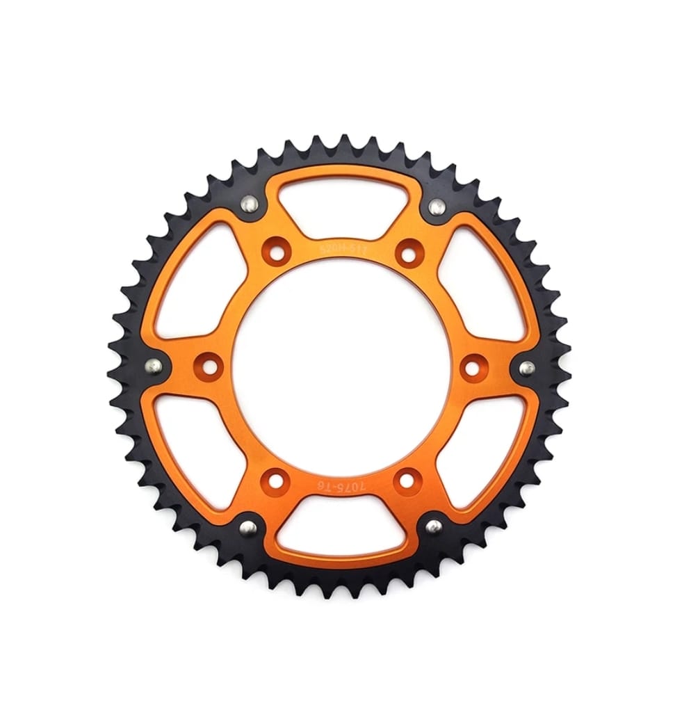 Catalina de aluminio con filo de acero de 51 dientes