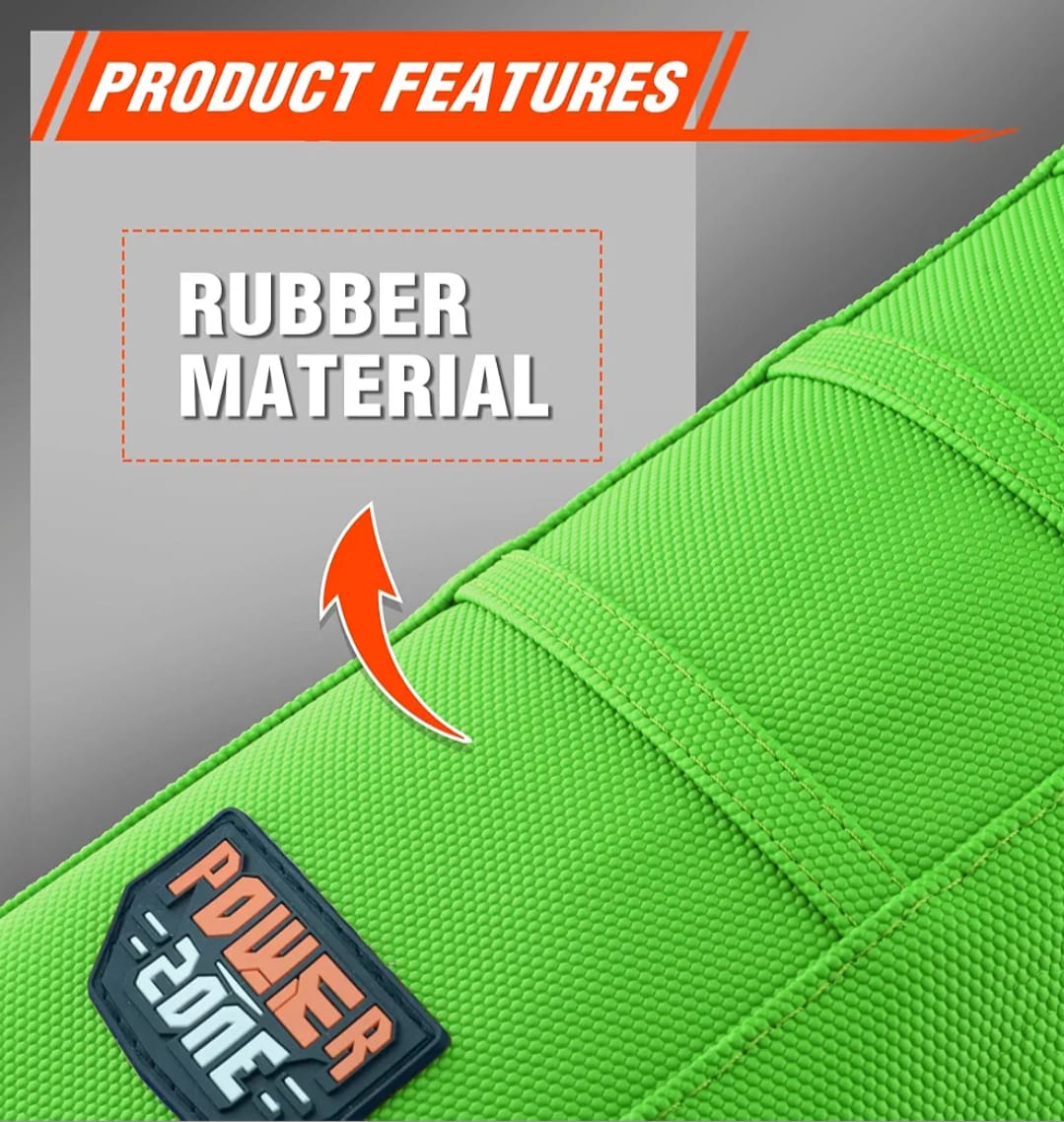 Forros para asiento de motocross y enduro, agarre de goma antideslizante Neon