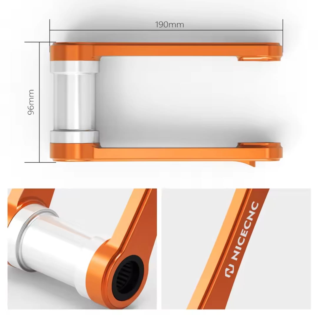 Bieleta descenso de suspensión naranja