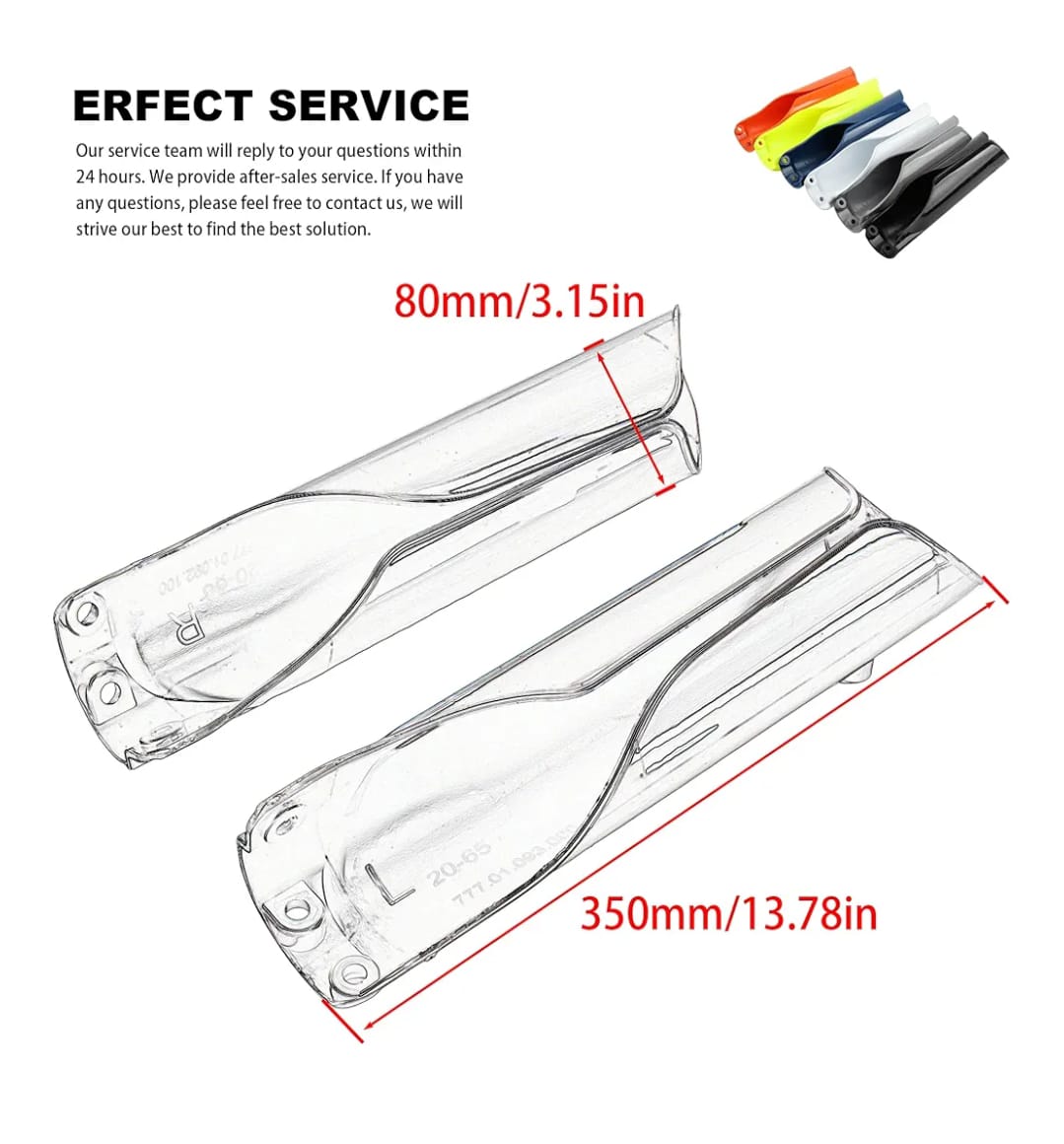 Protectores de suspensión delantera Amarillas